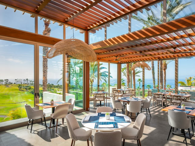 The new Atlántico restaurant at Abama Resort Tenerife