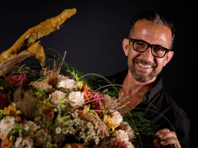 Carlos Curbelo, promotor del arte floral Tenerife