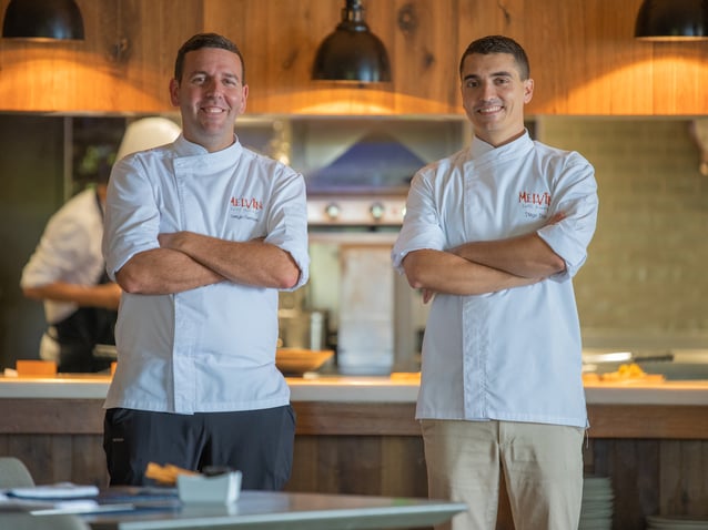Sergio Fuentes and Diego Dato of Abama's Melvin restaurant