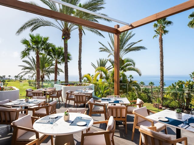 imagen de la sala del Restaurante Atlántico en Abama Resort Tenerife